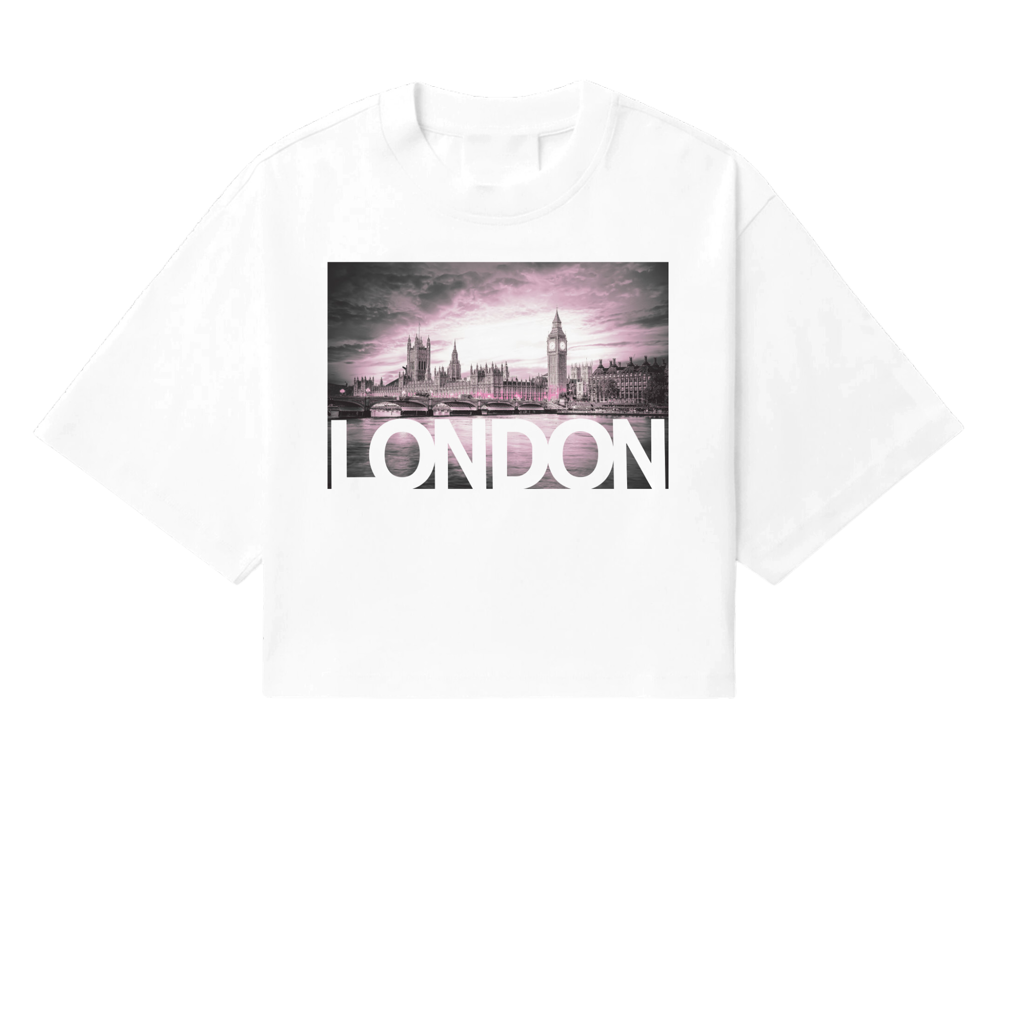 LONDON VIEWS BOXY CROP TEE