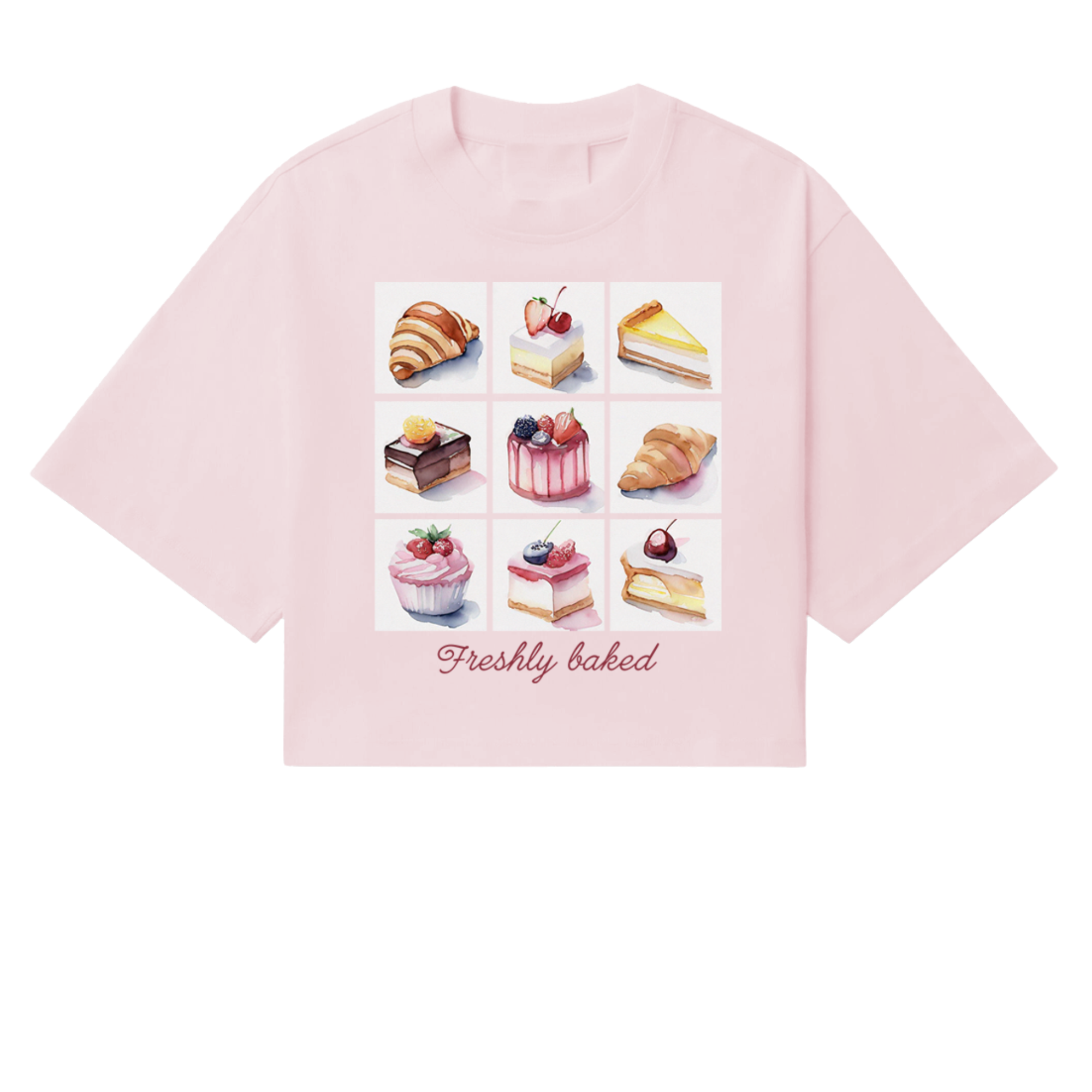 FRESHLY BAKED BOXY CROP TEE